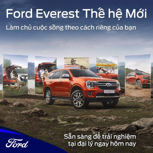 Ford Everest 2023 thế hệ mới